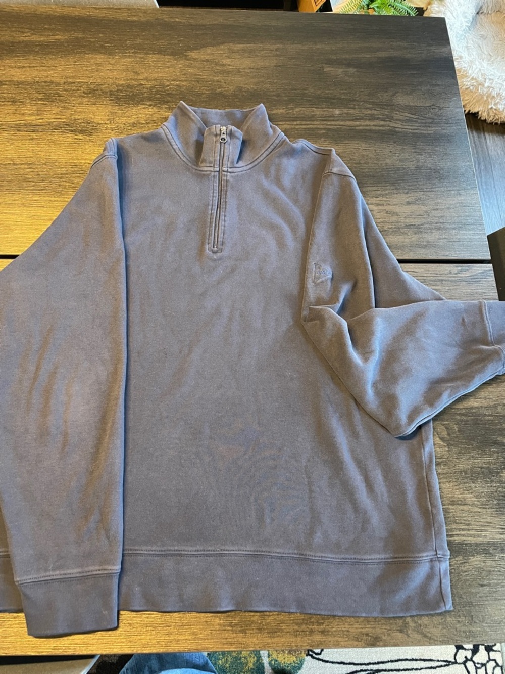Vineyard Vines Men's Half-Zip Pullover in Slate Blue